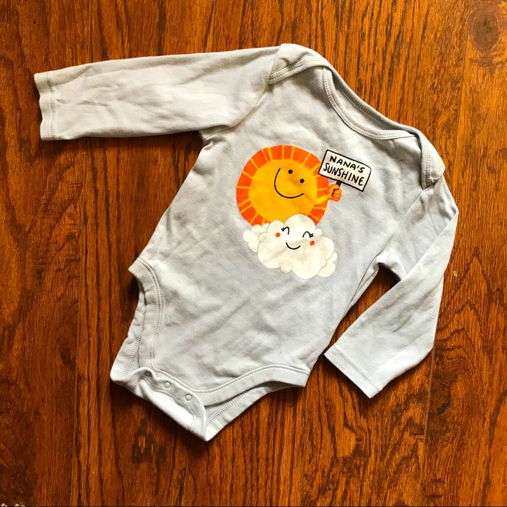 Old Navy Long Sleeve Graphic Onesie